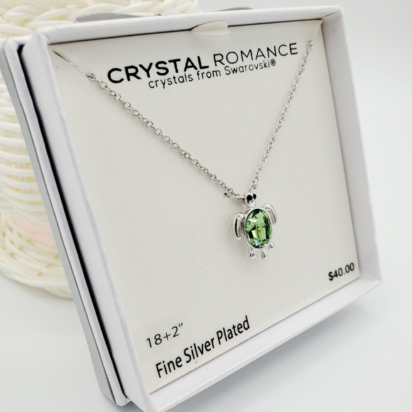 Swarovski crystals Turtle necklace - Picture 5 of 7